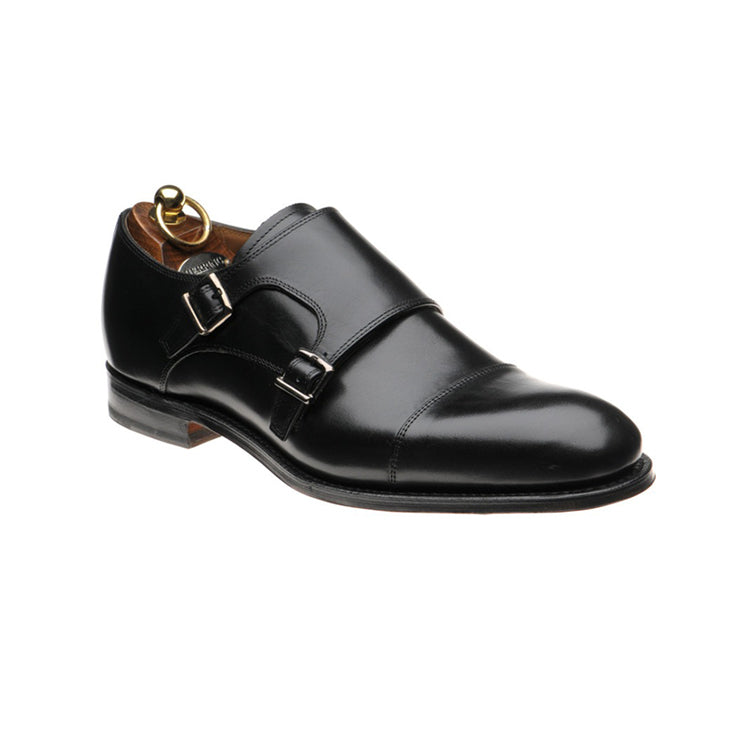 Double Monk Strap Boot – Black Calf Leather