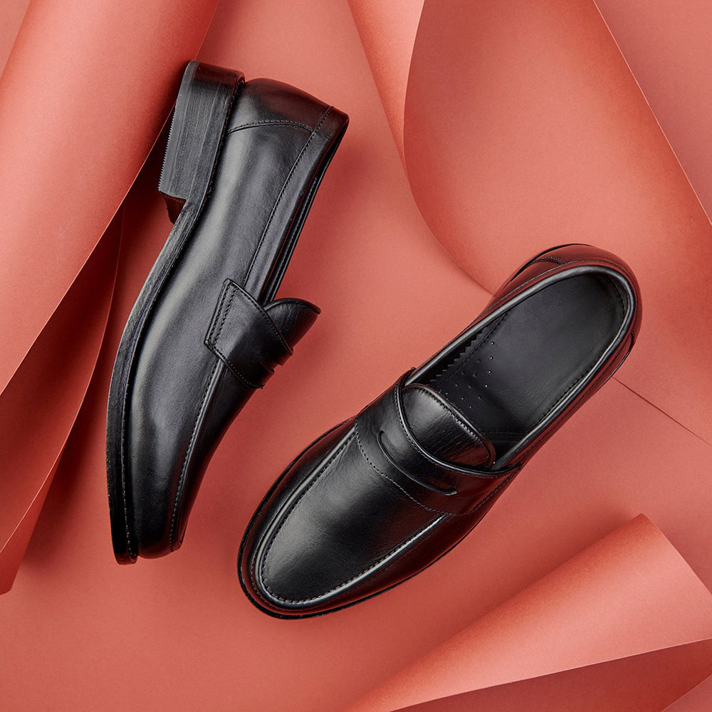 Craft Sole Penny Loafer - Black